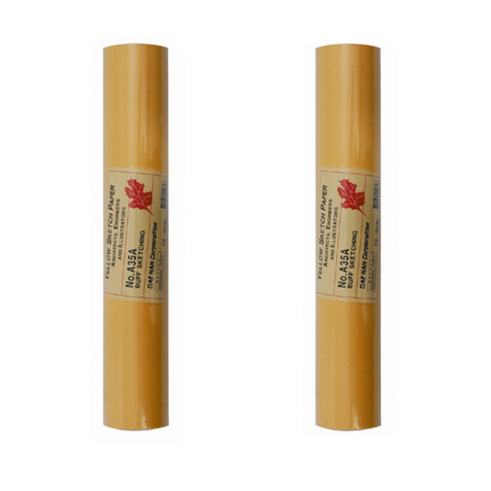 대한 옐로우 스케치 페이퍼 No.A35A 45g, 30.48cm x 45.72m, 2개