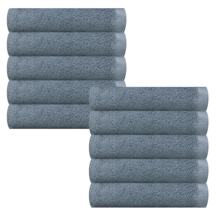 송월타월 무지 타월 150g 30수 면사, 진하늘, 10개