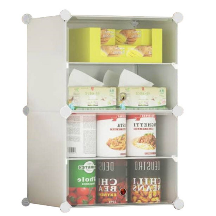 
                                                        팬트리 다용도 DIY 수납장 2칸, 혼합색상, 1개
                                                    