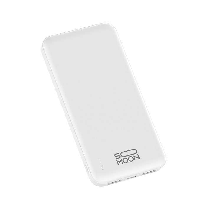 소문 휴대용 미니 보조배터리 10000mAh 5Pin C타입 하이브리드, SP-C100, 화이트