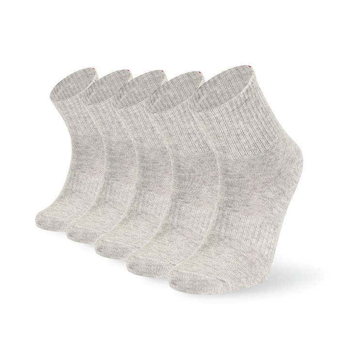 케이스위스 여성용 포인트 중목양말 5p, 그레이