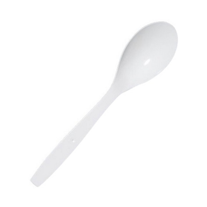위생 포장 일회용 숟가락 흰, 1개입, 100개