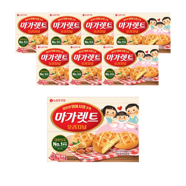 롯데제과 마가렛트 오리지널, 352g, 8개