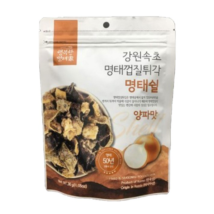 강원속초 명태껍질튀각 명태쉴 양파맛, 30g, 1개