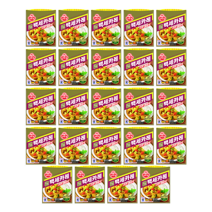 오뚜기 백세카레 3분 매운맛, 200g, 24개