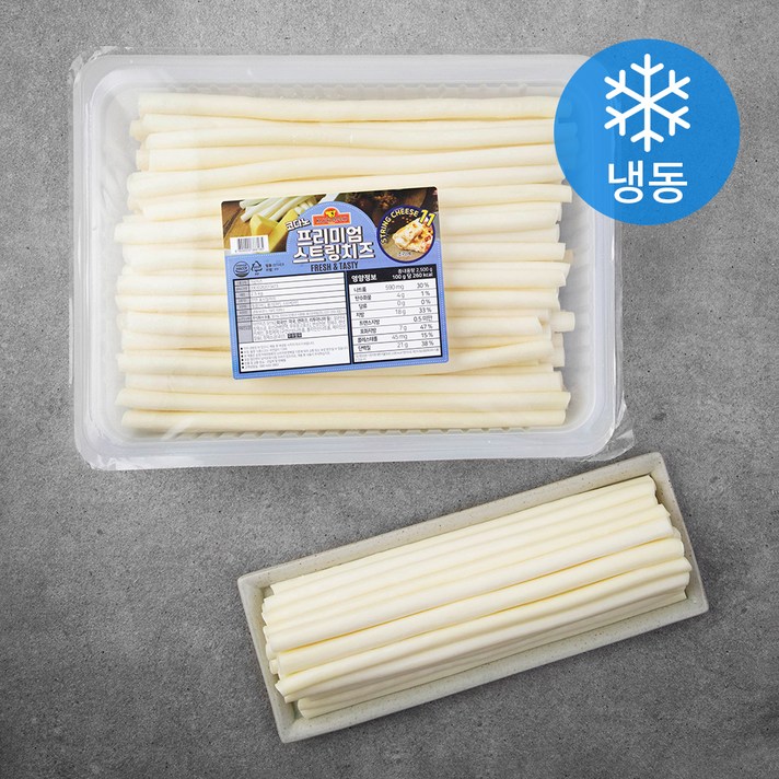 코다노 프리미엄 스트링 치즈 11mm (냉동), 2.5kg, 1개