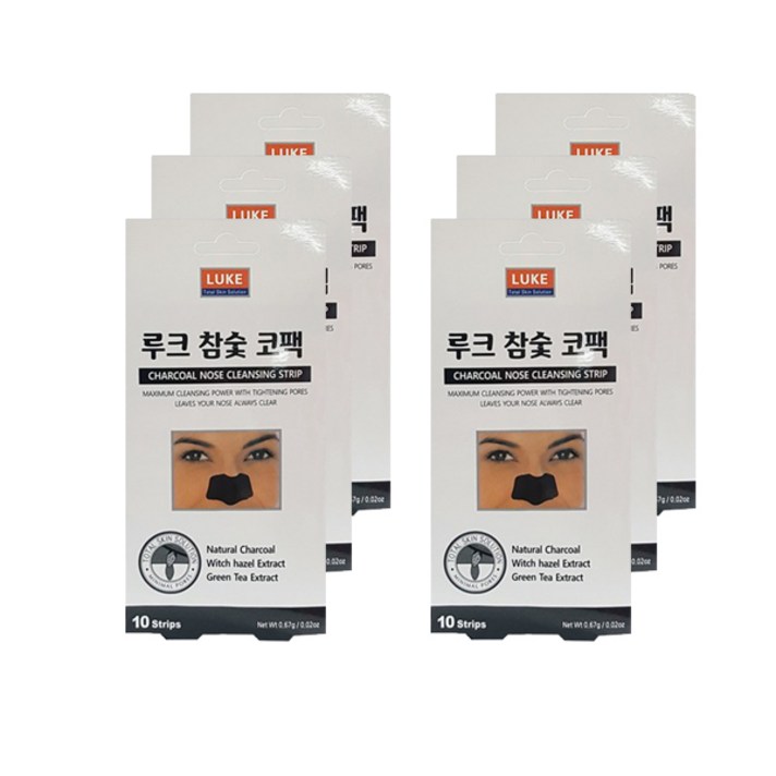 루크 참숯 코팩, 6개, 10개입