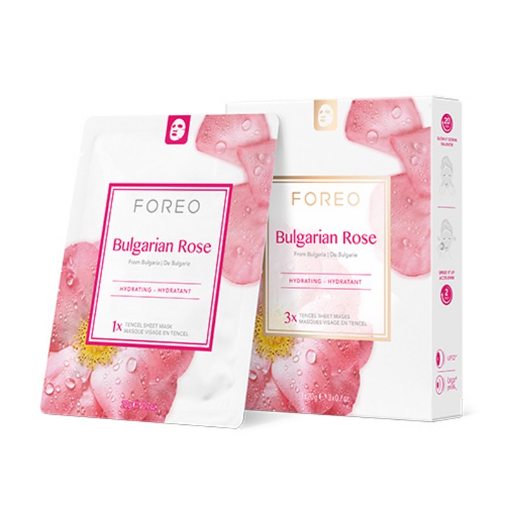 포레오 팜투페이스 시트 마스크 불가리안 로즈, 3개입, 1개