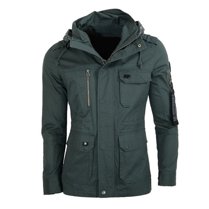 엣지애 남성용 내장후드 실용포켓 야상점퍼 MCOWS7109R8