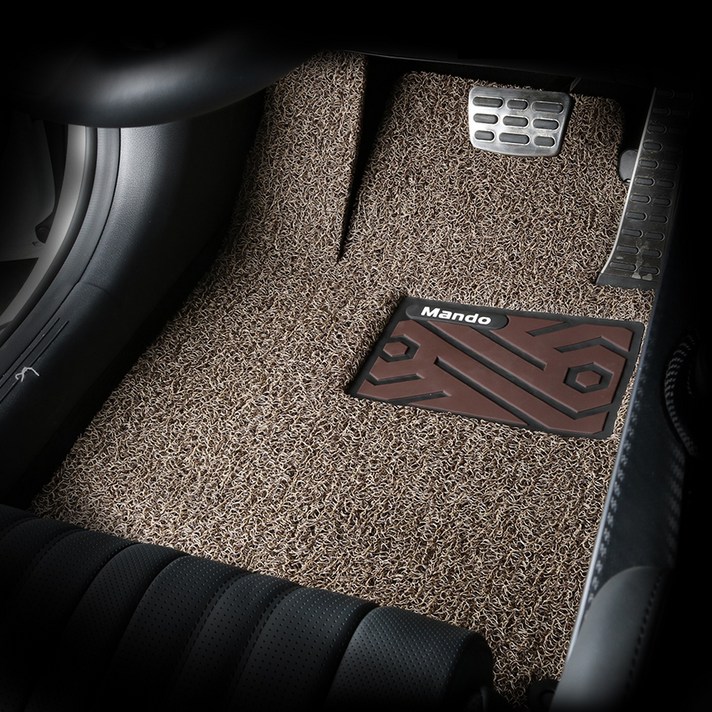 만도 엣지 와이드 볼륨쿠션 코일카매트 1열 + 2열, 브라운, 기아 EV6 2021년 08월~
