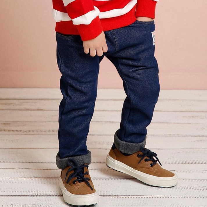 젤리스푼 남아용 Star 멋나는 사선지 데님 왕기모 팬츠