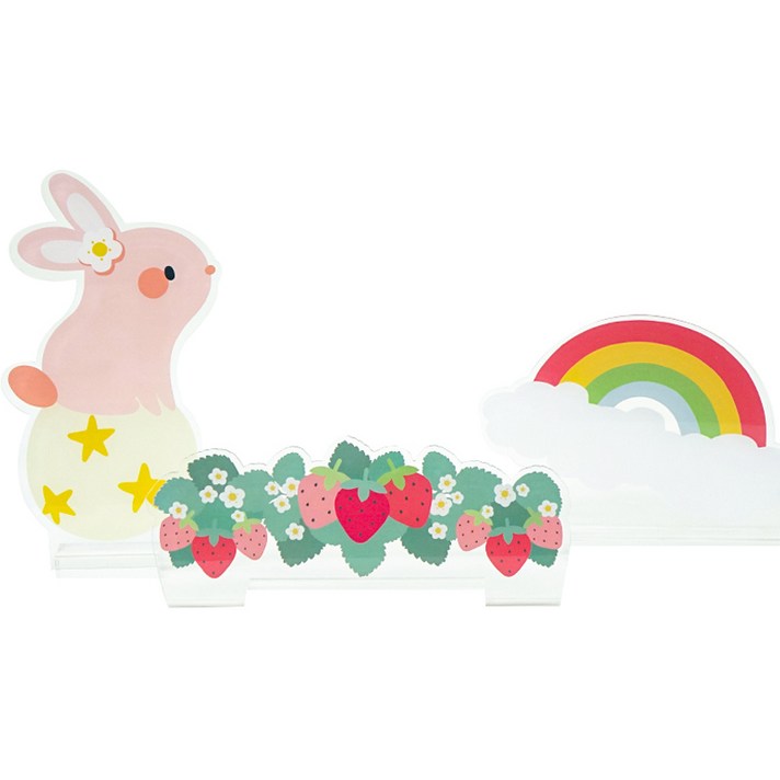 멜로우스토리 우리아이 백일 돌 생일상 꾸미기 세트 3.STRAWBERRY, 1세트