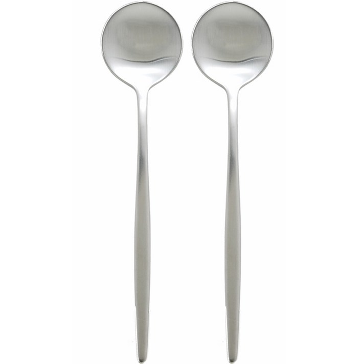 테이블아트 아벨라 무광 티스푼, 실버, 2개