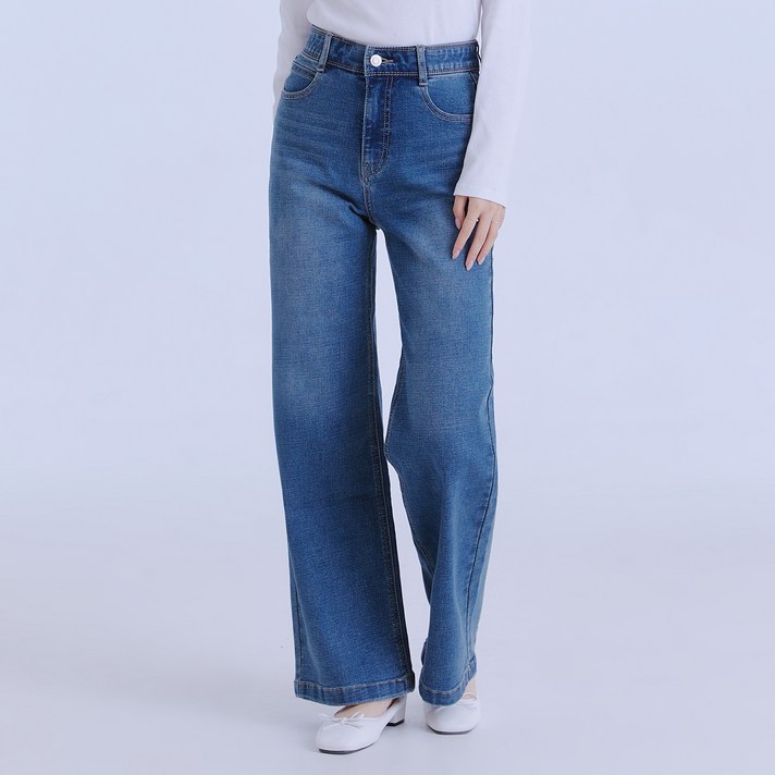 로엠 Fit me 와이드 데님 로엠 Fit me 와이드 데님