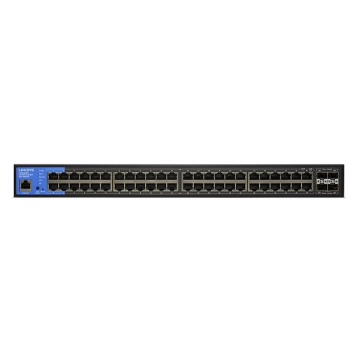 링크시스 48포트 PoE 1000Mbps10G 4SFP 스위칭허브, 1개