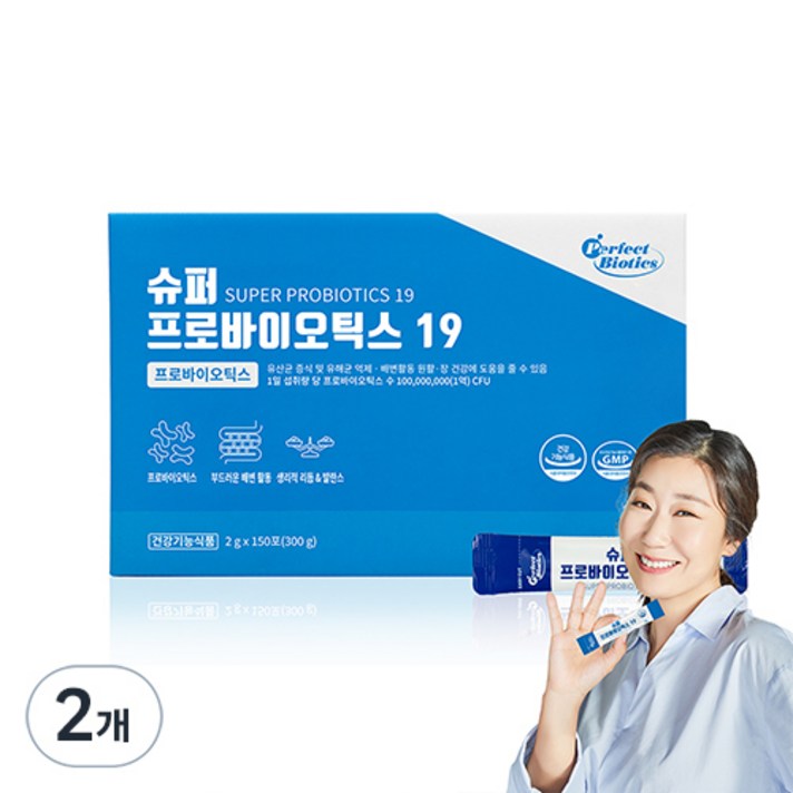  비타민마을 퍼펙트바이오틱스 슈퍼 프로바이오틱스19 생유산균, 300g, 2개 