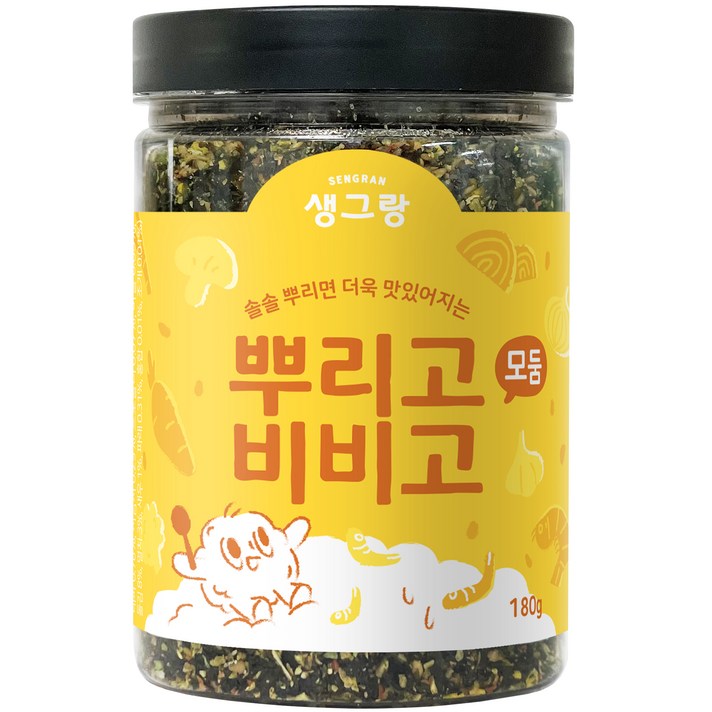  생그랑 뿌리고 비비고 모둠 후리가케, 180g, 1개 