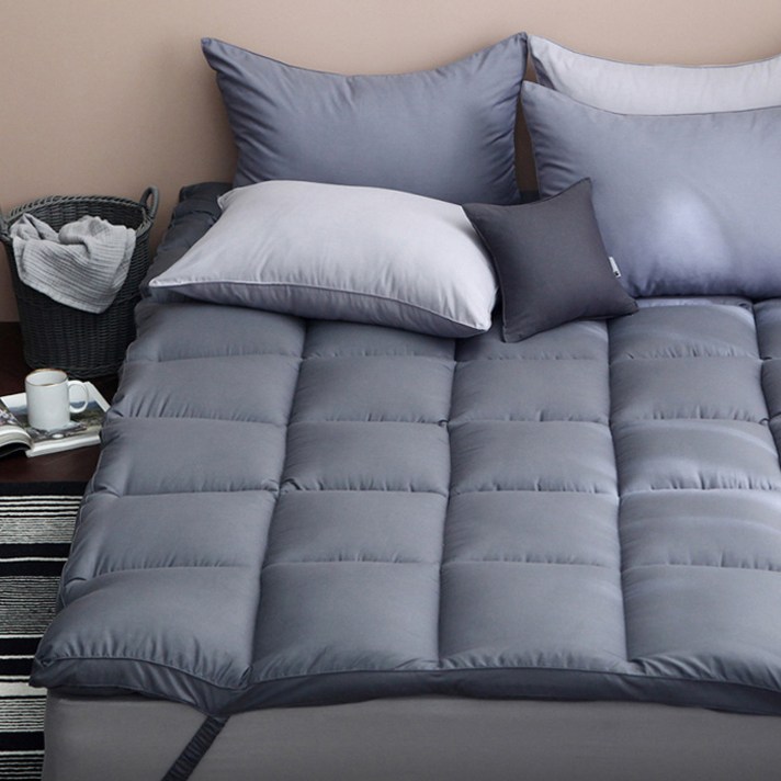 
                                                        타카타카 울트라파인화이바 더클라우딩 밴딩형토퍼, 다크그레이
                                                    