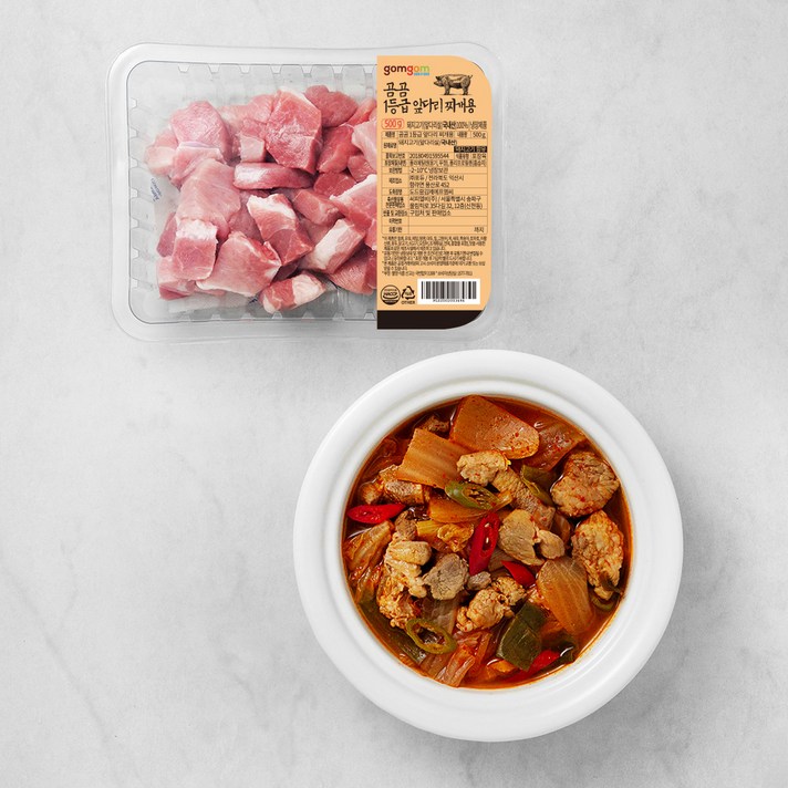 곰곰 1등급 앞다리 찌개용 (냉장), 500g, 1개