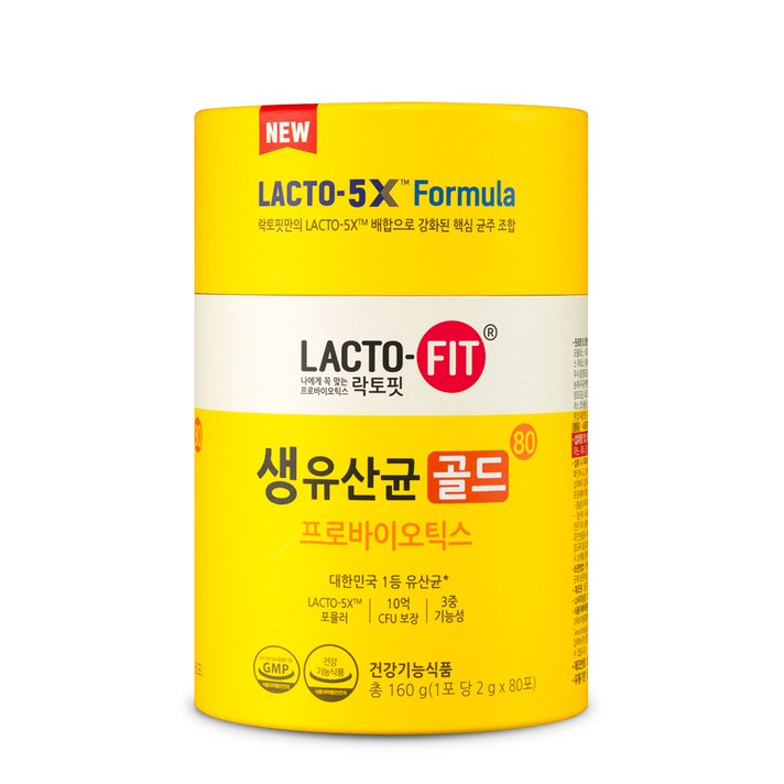 종근당건강 락토핏 생유산균 골드80, 160g, 1개