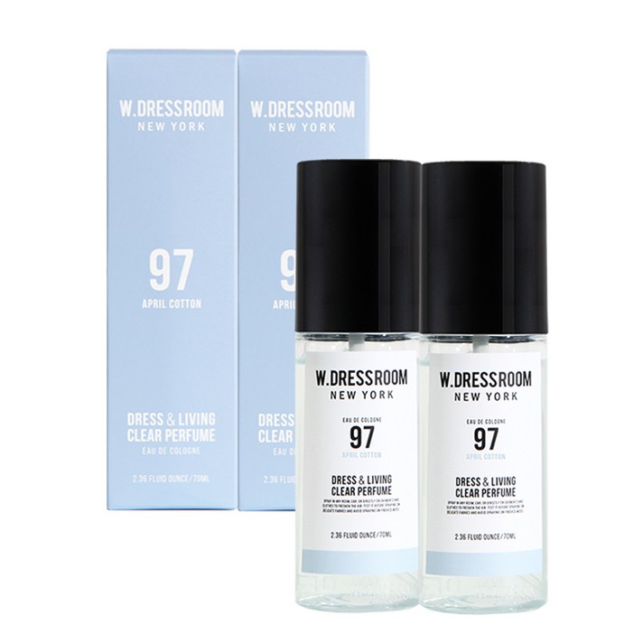 더블유드레스룸 드레스퍼퓸 70ml, No.97 에이프릴코튼, 2개
