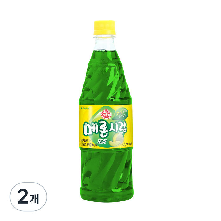  [오뚜기] 음료베이스 시럽, 1kg, 2개 