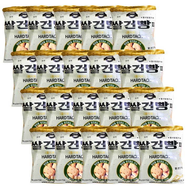 아미푸드 군용 쌀건빵, 65g, 20개