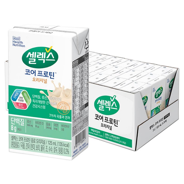 셀렉스 매일 마시는 프로틴, 125ml, 24개