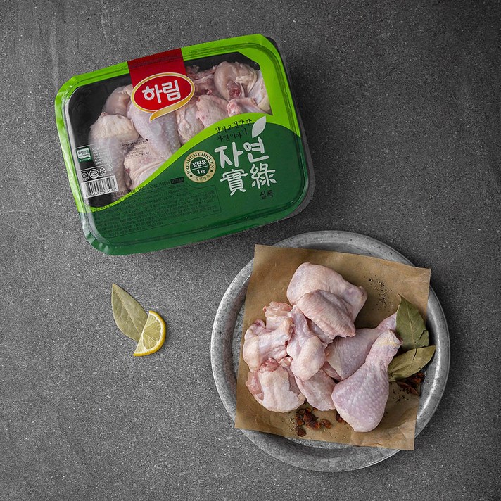 하림 자연실록 무항생제 인증 볶음탕용 닭고기 (냉장), 1kg, 1개