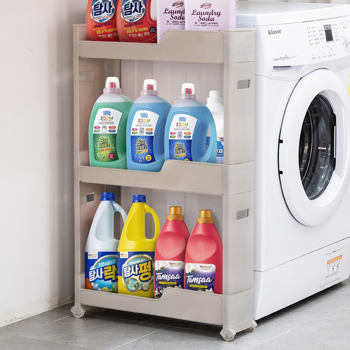  코멧 이동식 틈새 선반, 그레이, 1개 