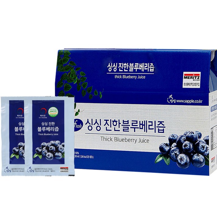 싱싱 진한 블루베리즙, 1개, 2100ml