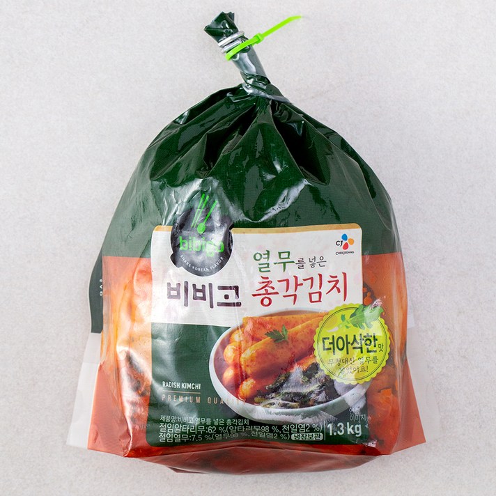 비비고 열무를 넣은 총각김치, 1.3kg, 1개