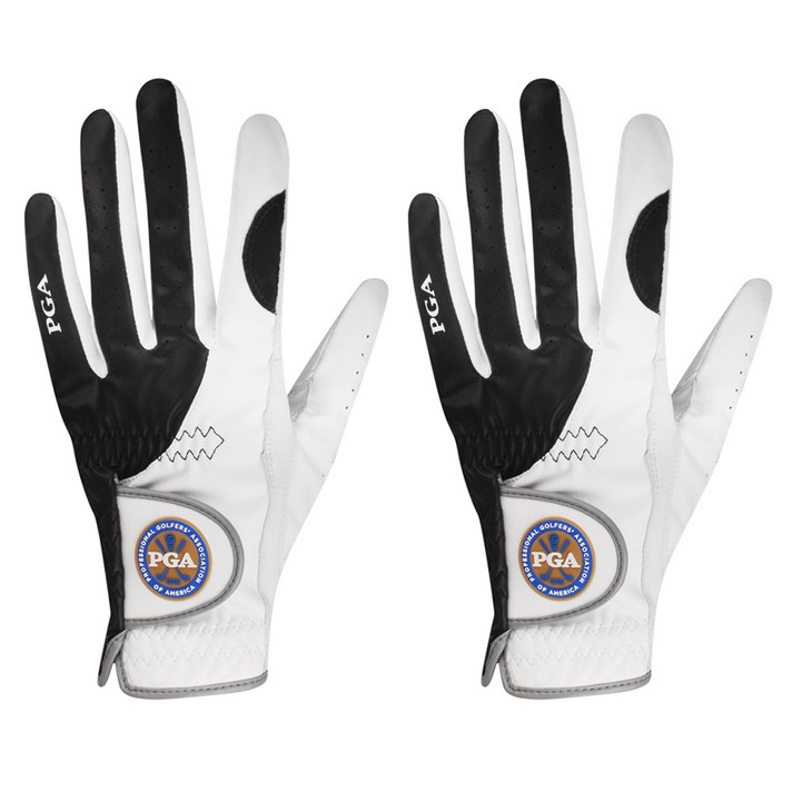 
                                                        PGA 2103F 남성용 반양피 골프 장갑 왼손착용 2p, 화이트
                                                    