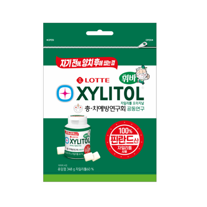 롯데제과 자일리톨 껌 오리지날 리필, 348g, 1개