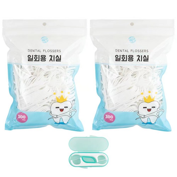 로얄클라쓰 교정 일회용 치간 치실 1010p + 케이스, 1개, 1000개