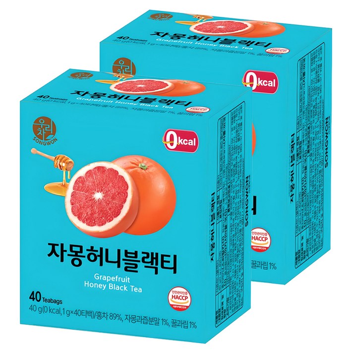 우리차 자몽허니 블랙티