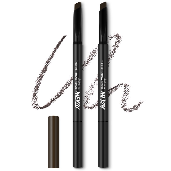 머지 더 퍼스트 브로우 펜슬 0.3g, B1 아콘 브라운, 2개