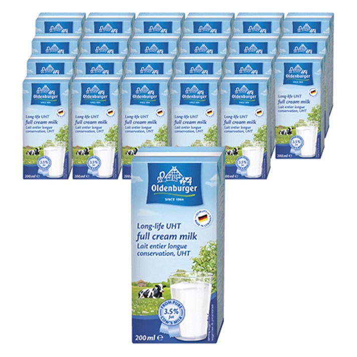 올덴버거 멸균우유 3.5퍼센트, 200ml, 24개
