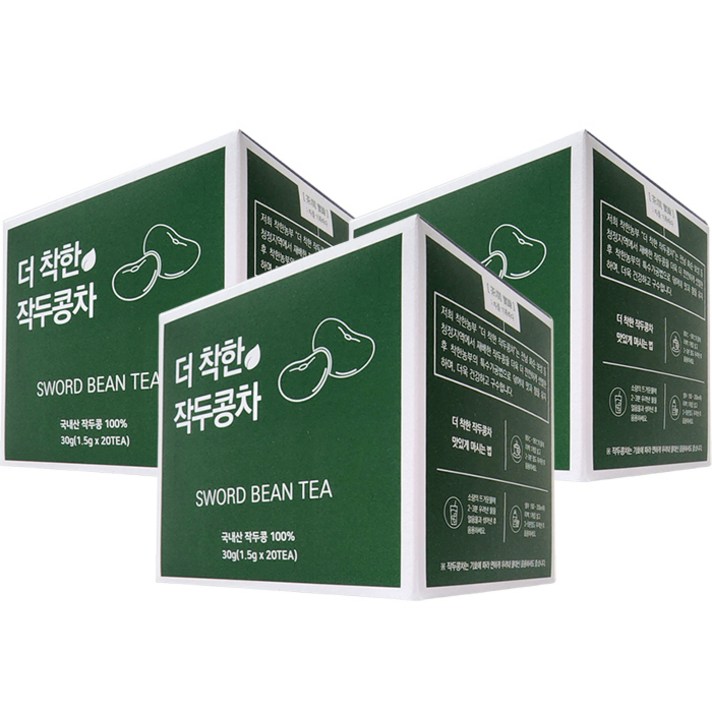 
                                                        착한농부 작두콩차 고급티백, 1.5g, 20개입, 3개
                                                    