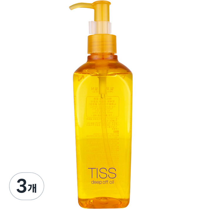  티스 딥 오프 클렌징 오일, 280ml, 3개 