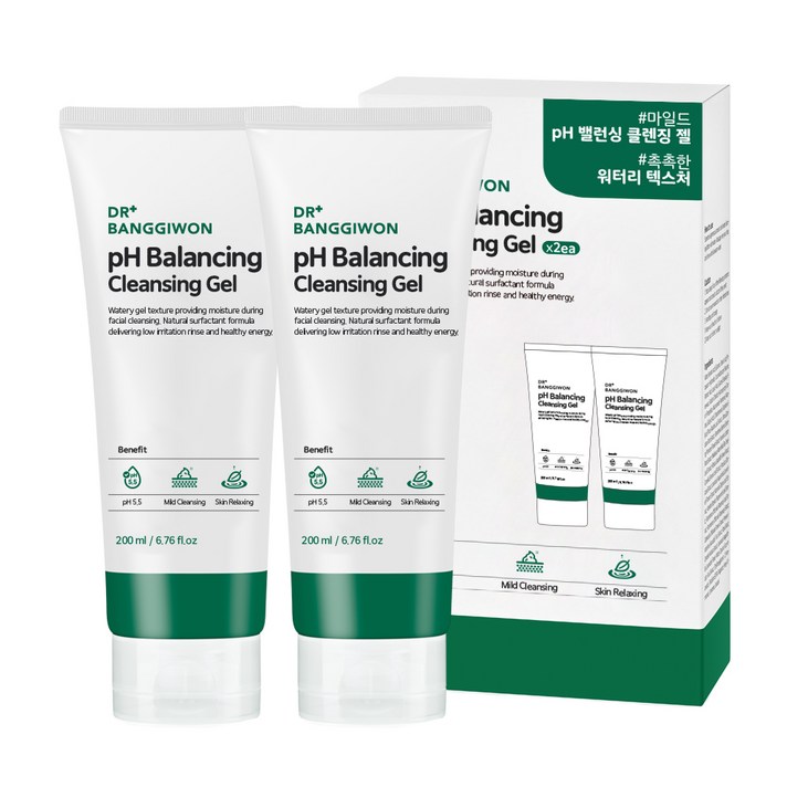 닥터방기원 pH 밸런싱 약산성 클렌징 젤, 2개, 200ml