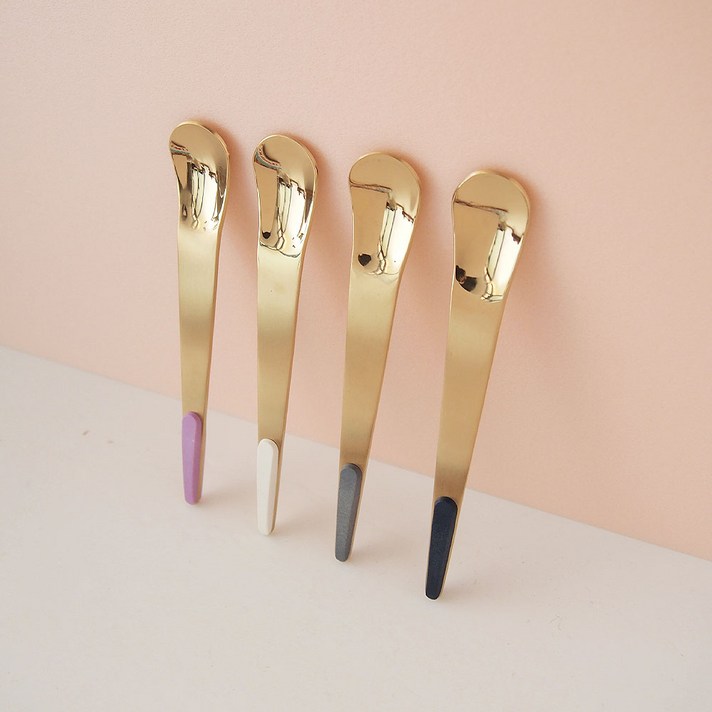 보겐 슈가 골드 티스푼 4종 세트, 혼합색상, 1세트