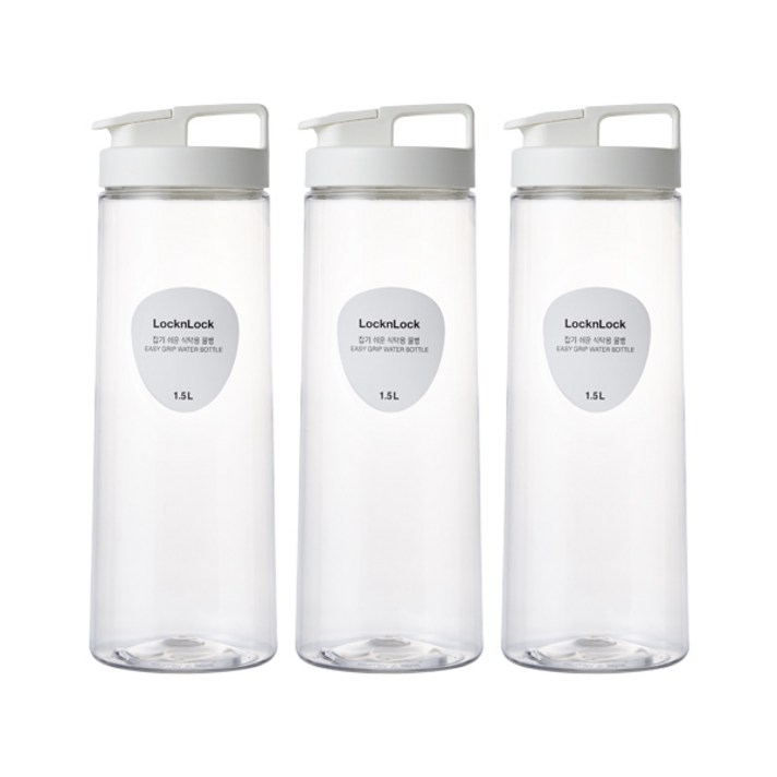 락앤락 잡기쉬운 물병 HPI814S3C 3p, 화이트, 1.5L
