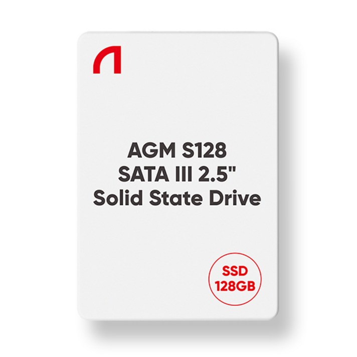  앱코 AGM S128 SATA3 SSD 화이트 100 x 70 x 7 mm, ABKOAGMS128G, 128GB 