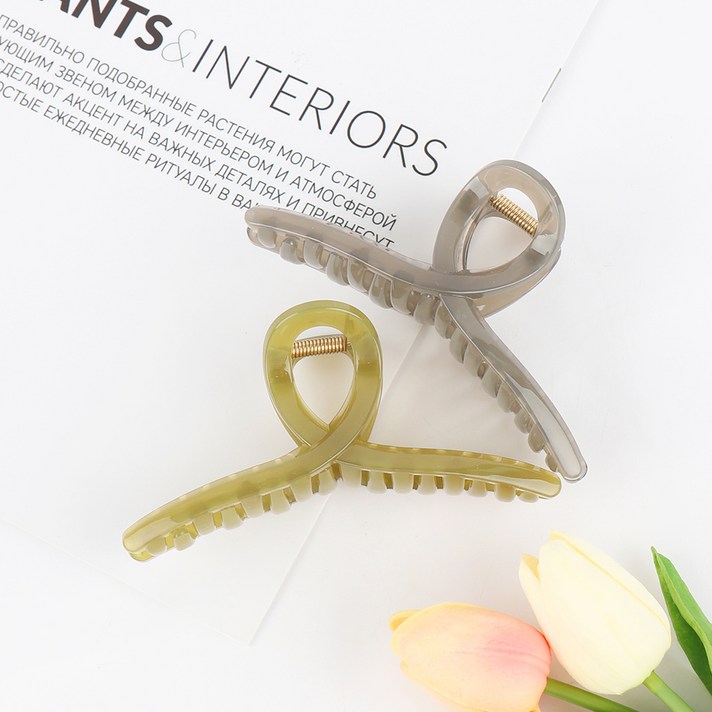 로시끌레르 빅사이즈 꼬임 헤어집게핀 2종 세트