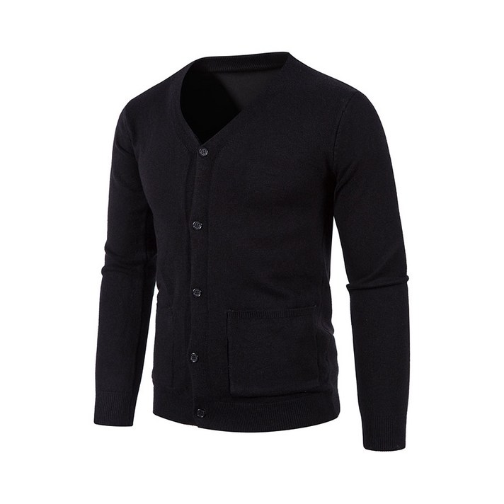 아울스 남성용 아웃도어핏 베이직 버튼 포켓 가디건 #M01