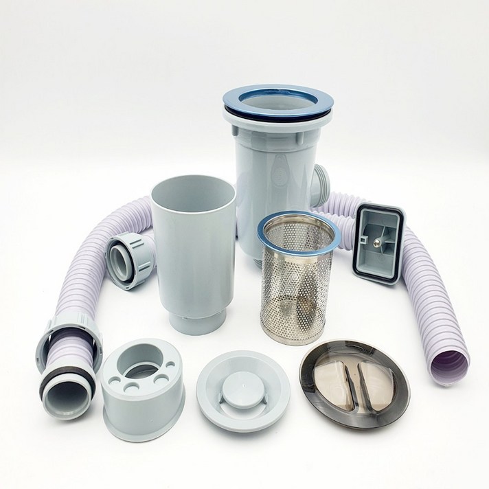 스텐 소형 싱크대망 배수구 세트