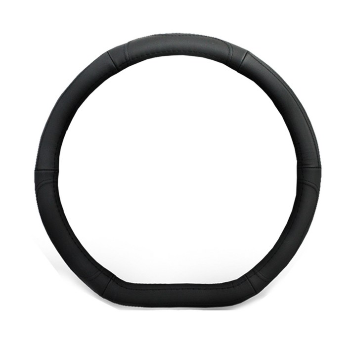 더뉴K3용 가죽 D컷 핸들커버, 블랙
