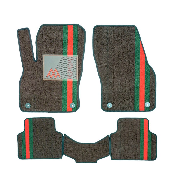 차모아 뉴 코일매트 자동차 카매트 1+2열, C G브라운, W548 G4 렉스턴