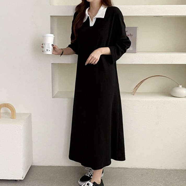 바삐 카라 임산부 원피스